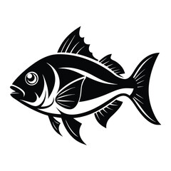 Fish  Silhouette Vector Illustration