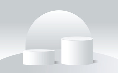 3d podium backround vactor