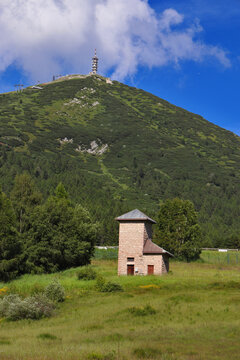 PANORAMA OF MONTE BONDONE IN TRENTINO IN NORTHERN ITALY
