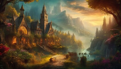 landscape with forest