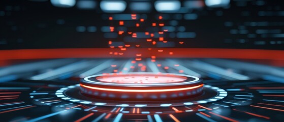 Futuristic virtual casino platform, showcasing poker and other games with dynamic digital advertising and electronic gaming interfaces