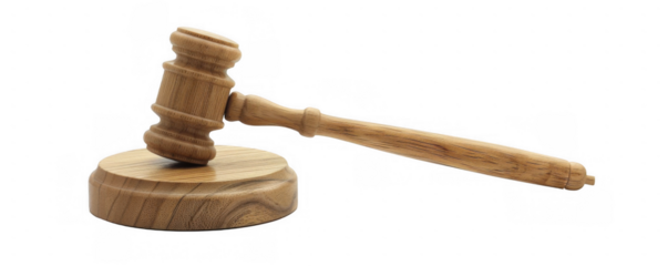 Minimalist Wooden Gavel and Sound Block