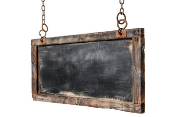 1Vintage Blackboard Sign with Wooden Frame