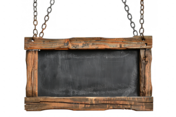 1Vintage Blackboard Sign with Wooden Frame