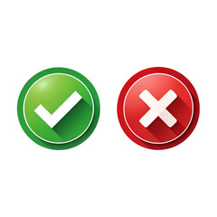 Isolated Tick Symbols and Checklist Signs - Transparent Background