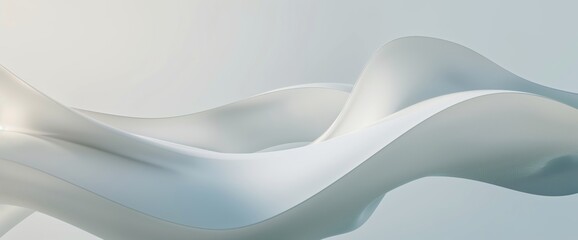 Abstract 3D Wavy Shapes Background