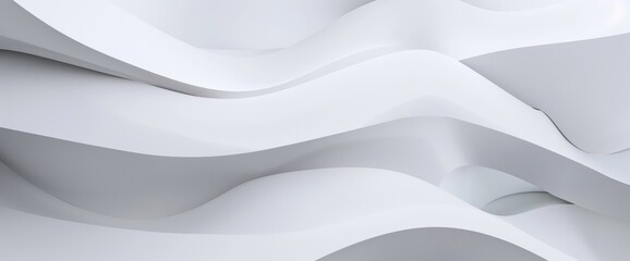 Abstract 3D Wavy Shapes Background