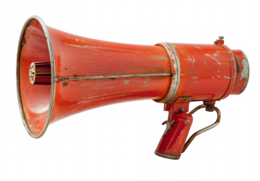 Vintage Red Megaphone