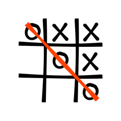 Hand Drawn Tic Tac Toe Game