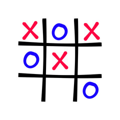 Hand Drawn Tic Tac Toe Game