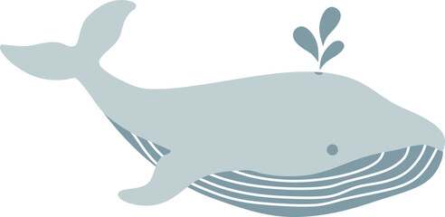 Whale Vector Illustration 