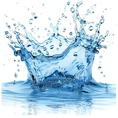 High-speed capture of a vibrant water splash, creating a dynamic and refreshing visual impact ideal for various creative uses.