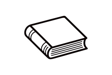 Open Book logo Silhouette vector Illustration