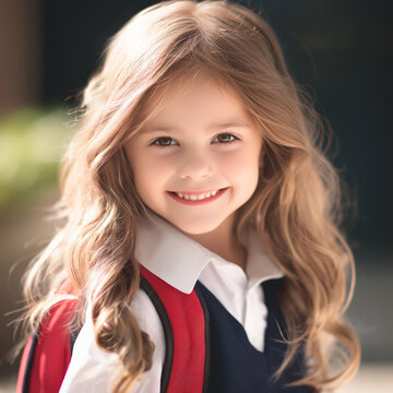 Back to School kids - boy and girl