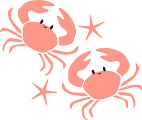 Crab Vector Illustration 