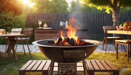 fire in the garden