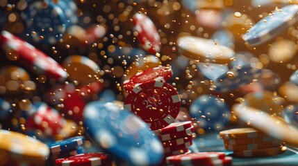 gambling casino chips.