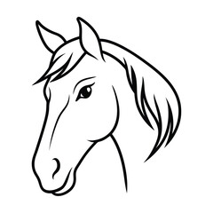 Horse Silhouette Vector Illustration
