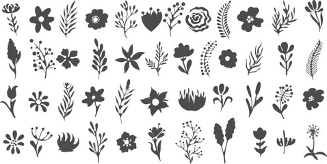 Scandinavian flower set