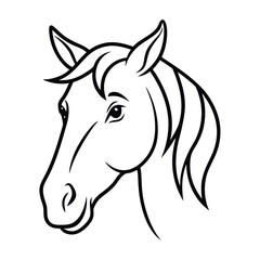 Horse Silhouette Vector Illustration
