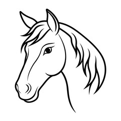 Horse Silhouette Vector Illustration

