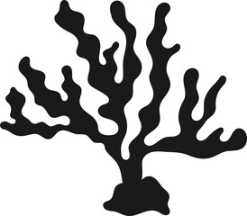Coral Seaweed Silhouette 