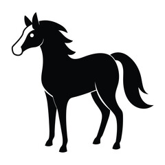 Horse Silhouette Vector Illustration
