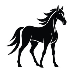 Horse Silhouette Vector Illustration

