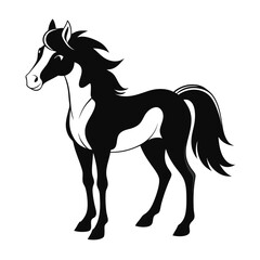 Horse Silhouette Vector Illustration
