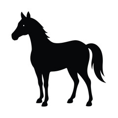 Horse Silhouette Vector Illustration
