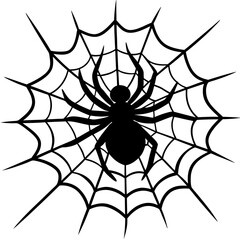 Fototapeta premium spider, web, halloween, insect, vector, illustration