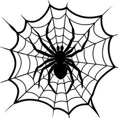 Fototapeta premium spider, web, halloween, insect, vector, illustration