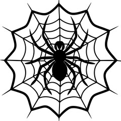 Obraz premium spider, web, halloween, insect, vector, illustration