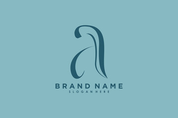 Obraz premium letter a design with modern concept