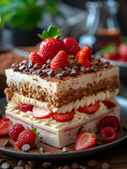 cheesecake with strawberries