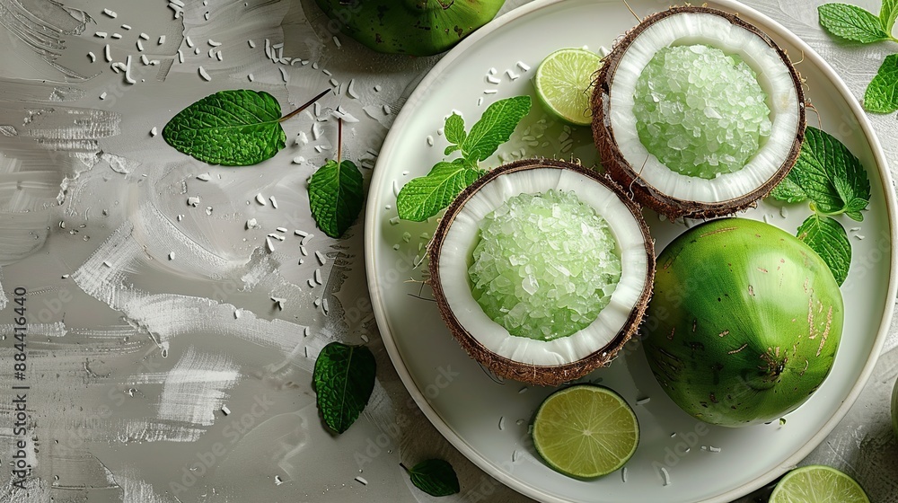 Poster Refreshing Coconut and Lime