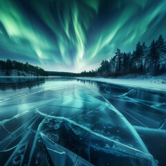 ice_lake_aurora_sky