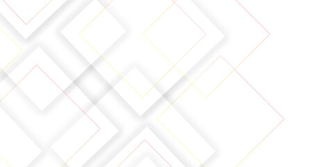 Modern elegant white background with creative design and colorful lines with shadow white geometric subtle vector background. Suit for business, presentation corporate, institution, seminar.