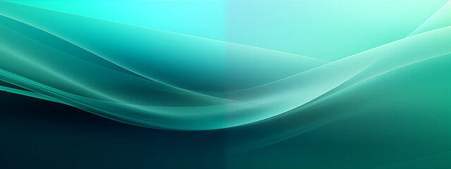 Naklejka premium Dynamic Fluid Waves in Turquoise and Aqua