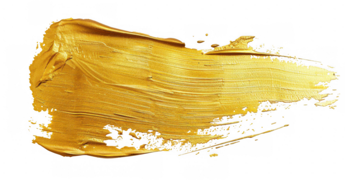 Gold Paint Stroke