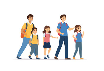 Family Walking Together