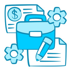 Fototapeta premium Portfolio Icon