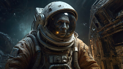 astronaut on the moon