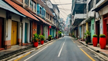 Obraz premium street in the old town