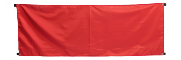 Red Banner with Grommets