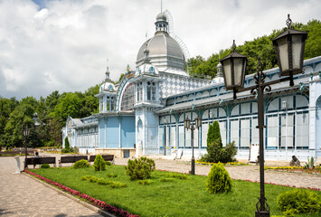 Pushkin Gallery in Zheleznovodsk, Stavropol Krai, Russia. It is historical landmark of city...