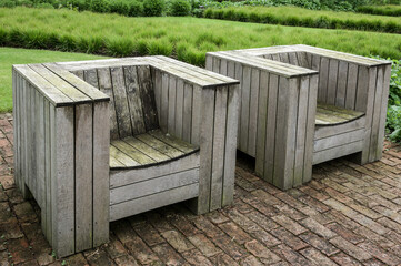 Wooden Garden Seat-England-UK