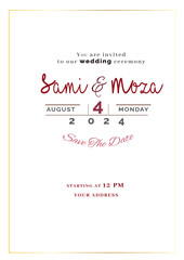 Wedding card design 
