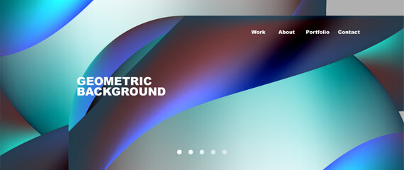 Colorful flowing shapes, wave lines with neon gradients. Vector Illustration For Wallpaper, Banner, Background, Card, Book Illustration, landing page