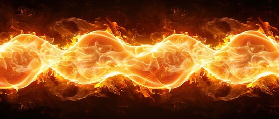 A black background with burning fire waves